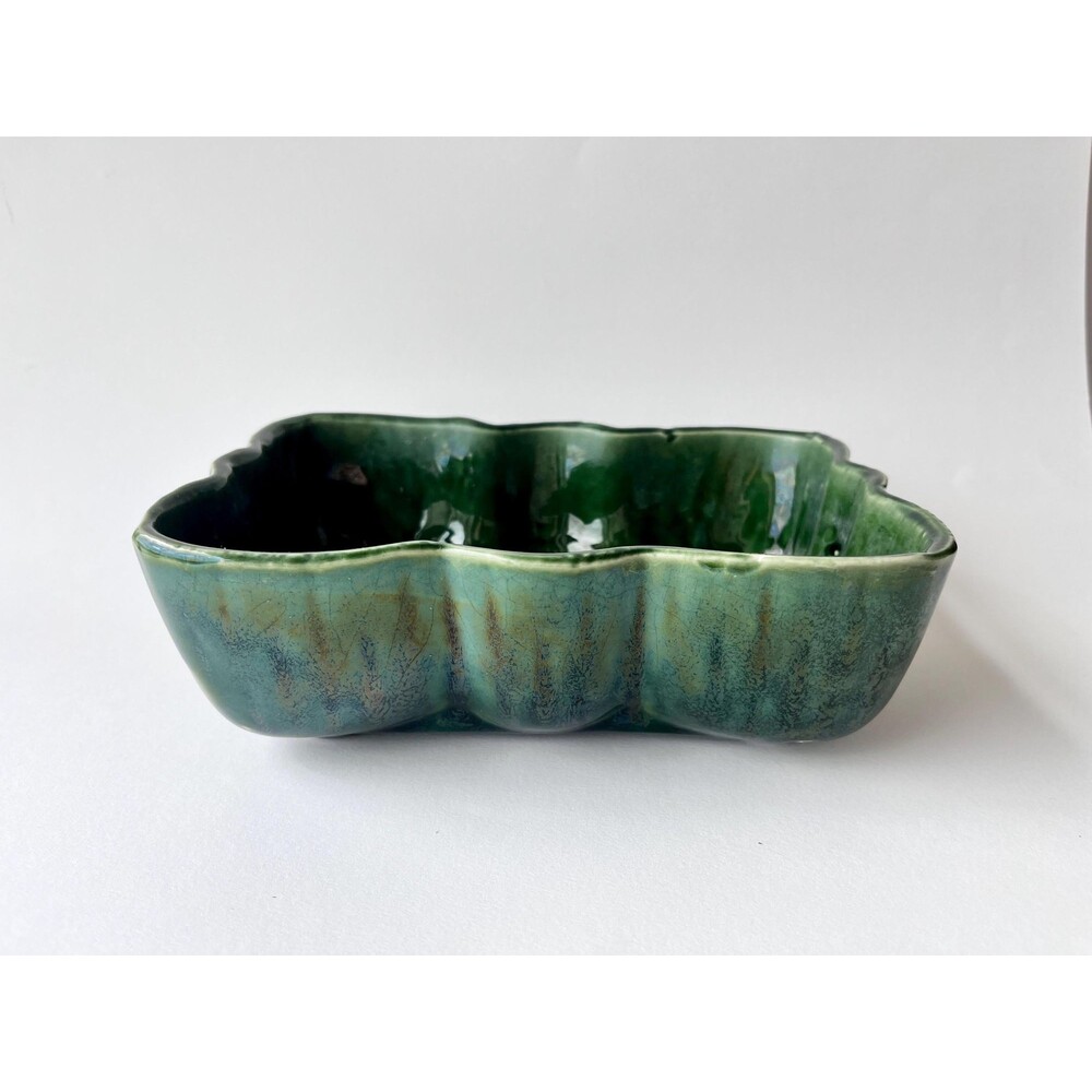 Green Mid-Century Vintage Planter | 1960s Emerald Pottery | Ungemach Pottery Co